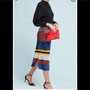 NWT norblack norwhite  addora velvet skirt small